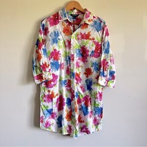 Ralph Lauren Multicolor Floral Shirt-Dress